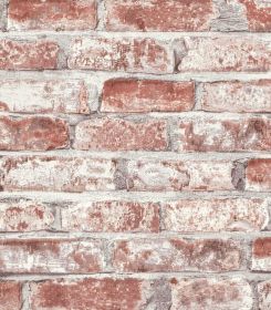 Red Brick Wallpaper Peel and Stick Contact Paper for Wall 3D Faux Brick Contact Paper Self-Adhesive Removable Wallpaper for Bedroom Kitchen Backs