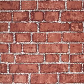 Red Brick Wallpaper Peel and Stick Contact Paper 18inW 118inL Faux 3D Brick Contact Paper Self Adhesive Removable Wallpaper Backsplash Wrapping F