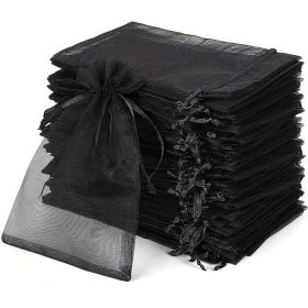 4x6 Inch 50PCS Organza Bags ,Birthday Party Favors, Small Business Retail Packaging (Option: 50PCS)