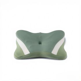 Ergonomic Foam Neck Pillow, Neck Support, Neck Protection Good Sleep (Option: Green)
